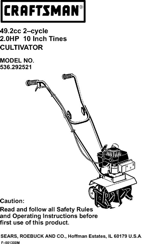 craftsman 2 hp 10 inch cultivator|sears 49.2 cultivator manual.